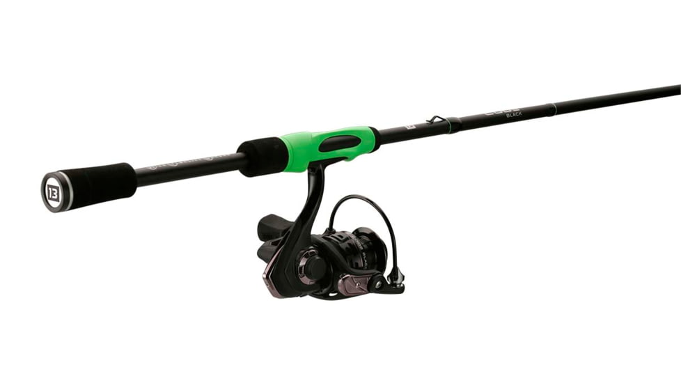 Rapala Code ML Spinning Combo, 2000 Size, Reel2pc, Black, 6ft6in, CBSC66ML-2