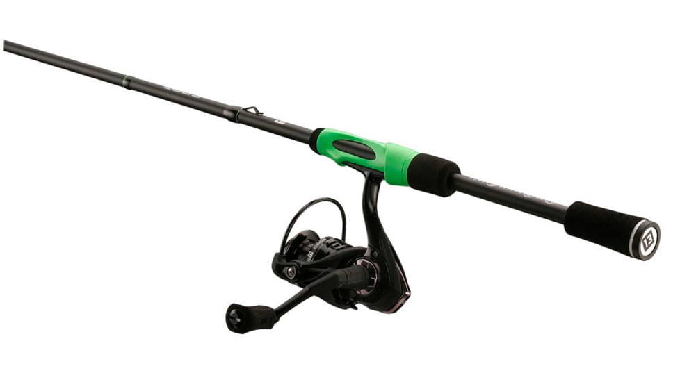 Rapala Code ML Spinning Combo, 2000 Size, Reel2pc, Black, 6ft6in, CBSC66ML-2