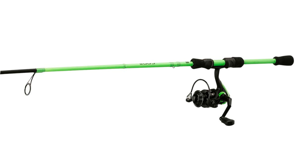 Rapala Code MH Spinning Combo, 2000 Size, Reel, 2 PC, Neon, 6ft7in, CNC67MH-2
