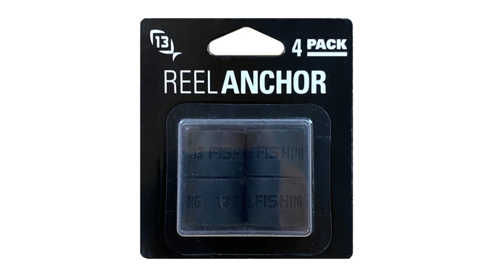 13 Fishing Ice Reel Anchor Wrap Bands, Black, 4pk, RAR-BI