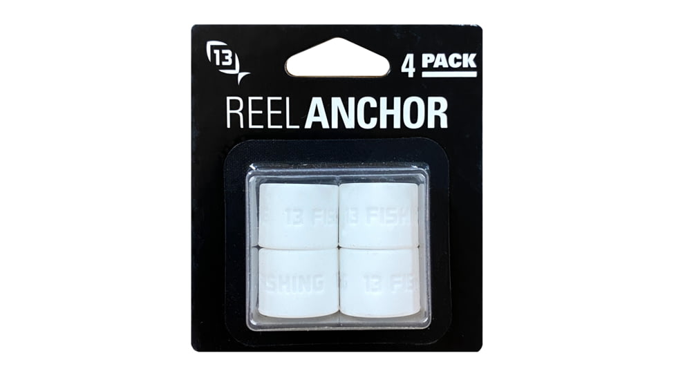 13 Fishing Ice Reel Anchor Wrap Bands, White Ice, 4pk, RAR-WI