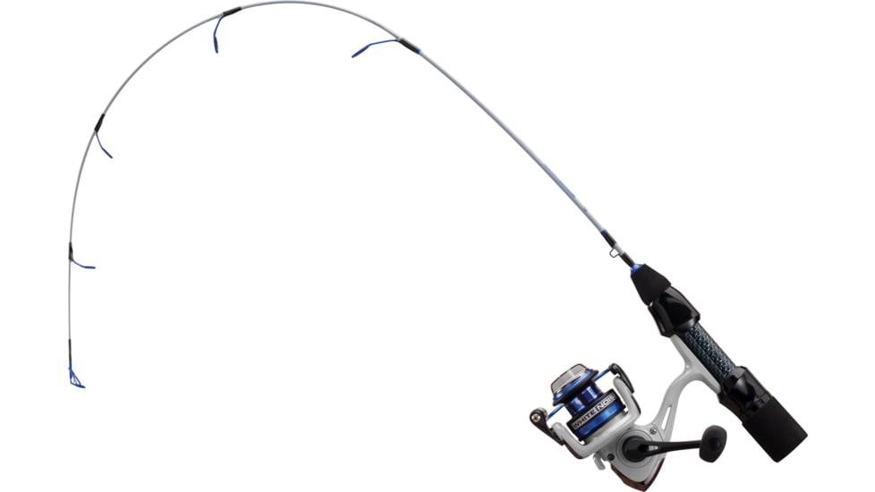 13 Fishing White Noise Spinning Combo, Solid Graphite Blank, 30", M, 3BB, Instant Anti Reverse, Alum Spool and Handle, 110yd/#4, WNC3-30M