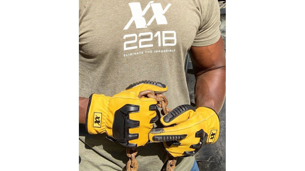 221B Tactical Diesel Work Gloves 2.0 Elite, Level 5 Cut Resistant &amp; Fluid Resistant, Yellow, Extra Large, DSLG2-ELT-XL-YLW