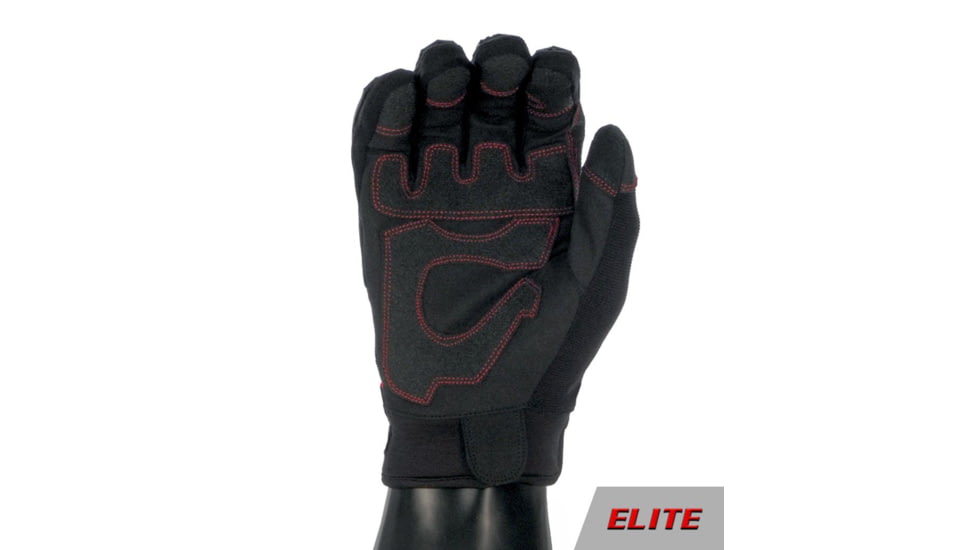 221B Tactical Guardian Gloves HDX ELITE, Level 5 Cut Resistant &amp; Fluid Resistant, Red, Medium, GG-HDX-ELT-M-RED