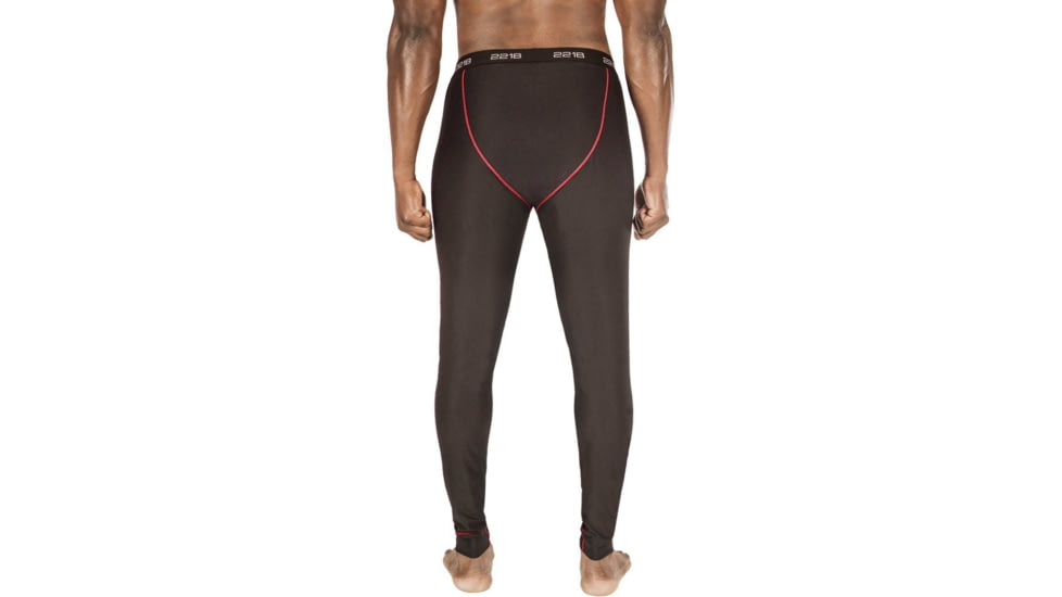 221B Tactical Maxx-Dri Silver Elite Long Underwear - Men's, 2XL, Black/Red, MDSELU-XXL-BLK/RED