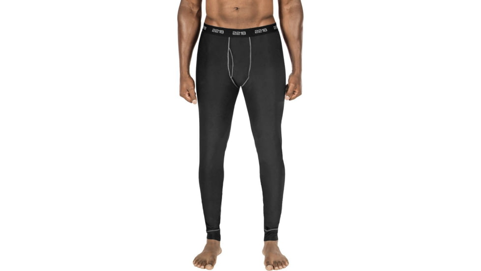 221B Tactical Maxx-Dri Silver Elite Long Underwear - Men's, Medium, Black/Silver, MDSELU-M-BLK/SLV