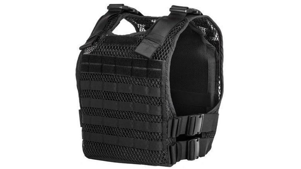 221B Tactical Phantom Plate Carrier, 10in x 12in Plate Fit, Black, One Size, PPC-10X12-BLK