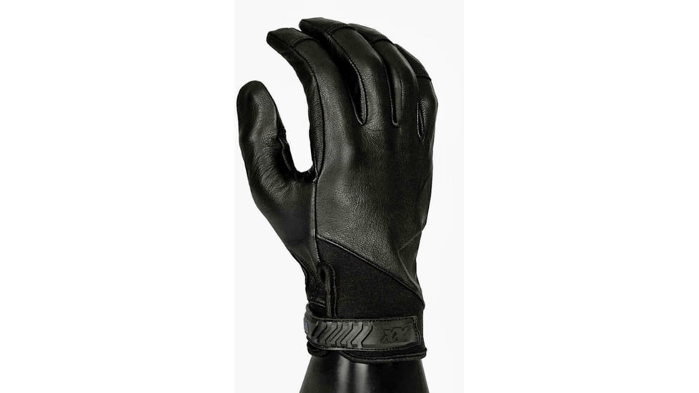 221B Tactical Stealth Gloves, Leather Police Search Glove, Black, 2XL, STLG-XXL-BLK