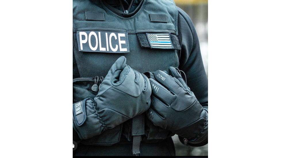 221B Tactical Summit Gloves, Thermal, Water &amp; Wind Resistant, Touch Screen, Black, Extra Large, EQPTLG-XL-BLK