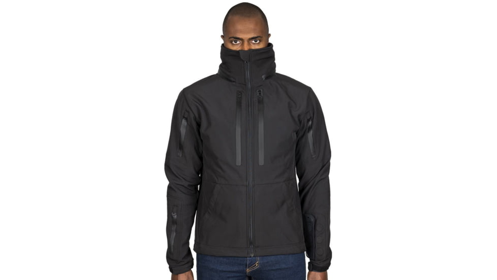 221B Tactical Tradecraft Tactical EDC/CCW Jacket 2.0 w/ Level IIIA Back Panel Only - Men's, Small, Black, TRDJKT20BPO-S-BLK