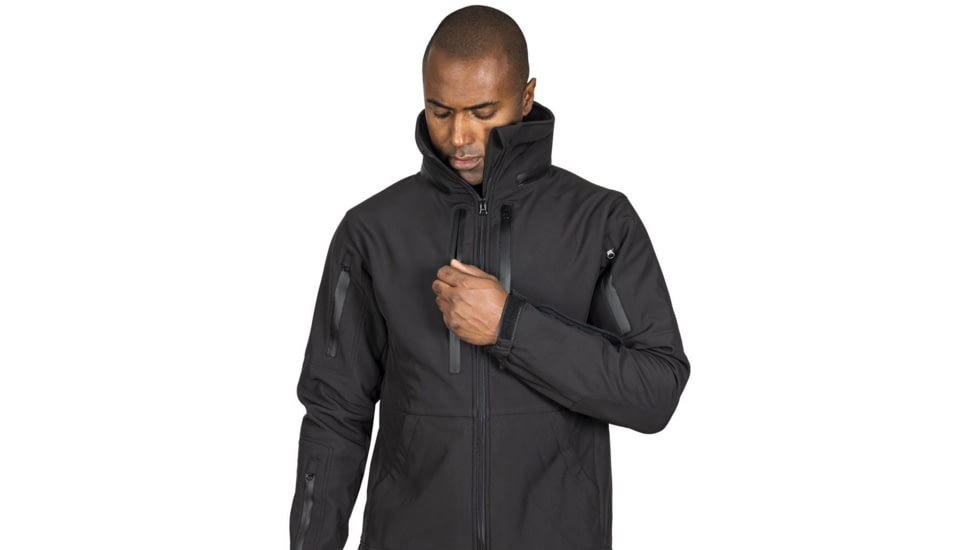 221B Tactical Tradecraft Tactical EDC/CCW Jacket 2.0 w/ Level IIIA Back Panel Only - Men's, Small, Black, TRDJKT20BPO-S-BLK