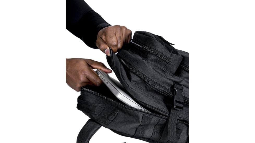 221B Tactical Ultimate Assault Pack Backpack, 30 Liters, 10in W x 18in L x 10in D, Black, One Size, ULTASSPBP-OS-BLK