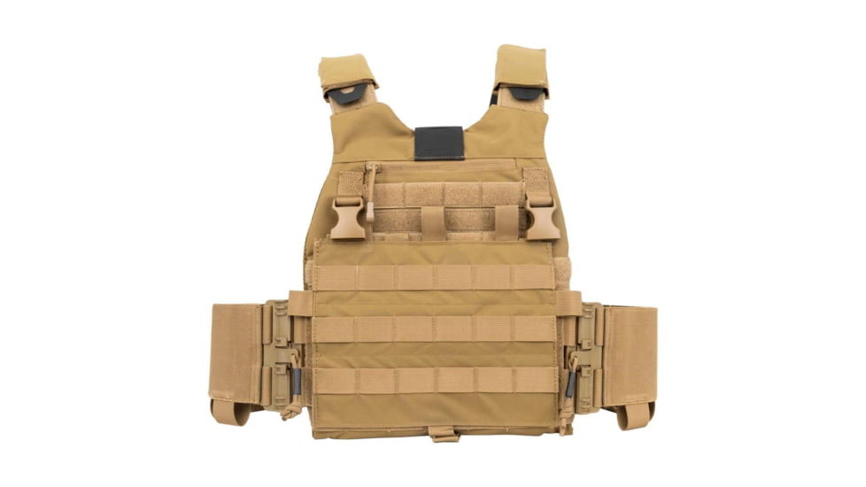 Guard Dog Body Armor Trakr Plate Carrier with Front Placard, FDE, TRAKR-FDE-PRO