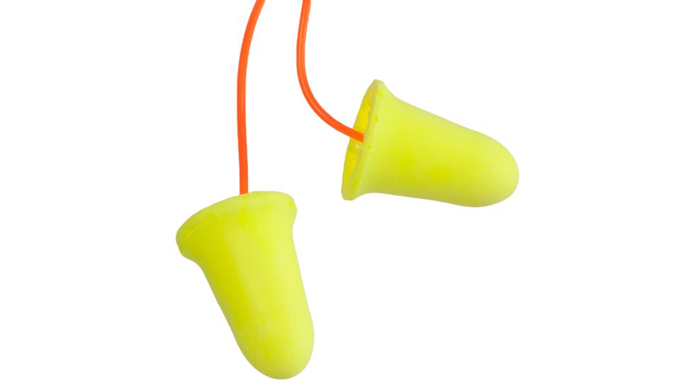 3M E-A-Rsoft FX Corded Earplugs, Yellow, 200, Box, 312-1260-BX