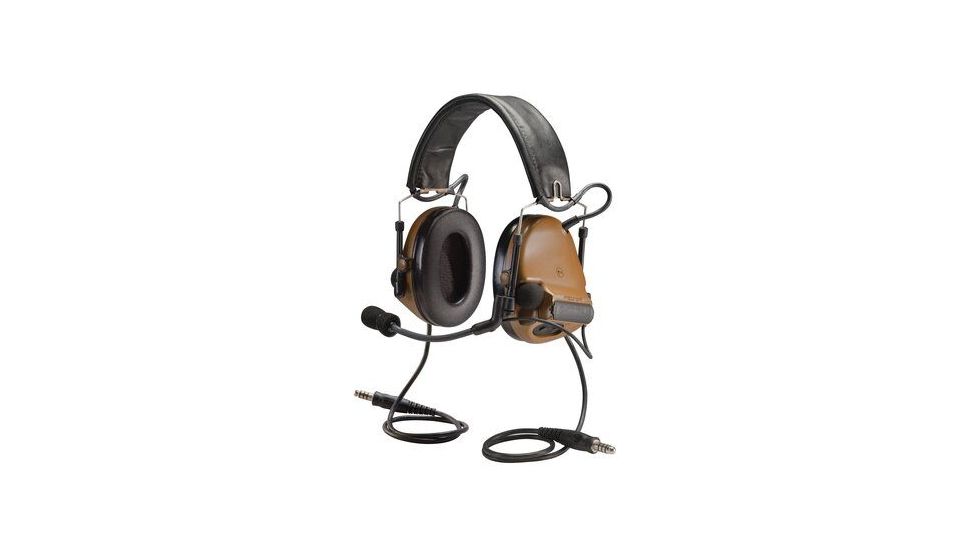 3M PELTOR COMTAC III ACH Communication Headset, Dual COMM, 20in Straight Dual Downlead, Coyote Brown MT17H682FB-19 CYH 1 EA/Case