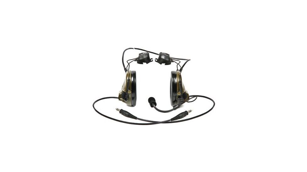 3M PELTOR COMTAC III ACH Communication Headset,GNH, Dual Comm, 20in Straight Dual Downlead, Foliage Green MT17H682FB-19 1 EA/Case