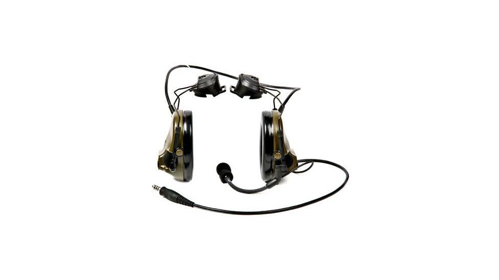 3M PELTOR COMTAC III ARC Accessory Rail Connector Tactical Communication Headset MT17H682P3AD-47 GN, Single COMM, Rail Attached, 1 EA/Case