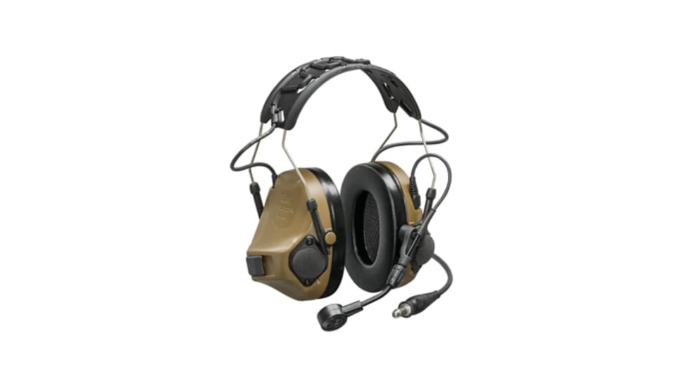 3M VIII Single Comm Headset, Nexus 4-Con, Coyote Brown, MT14H418A-47 CY