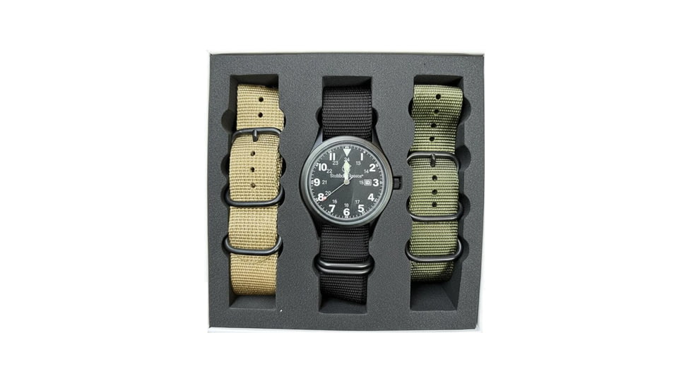 42MM Military Watch- 3 Nato Military Straps