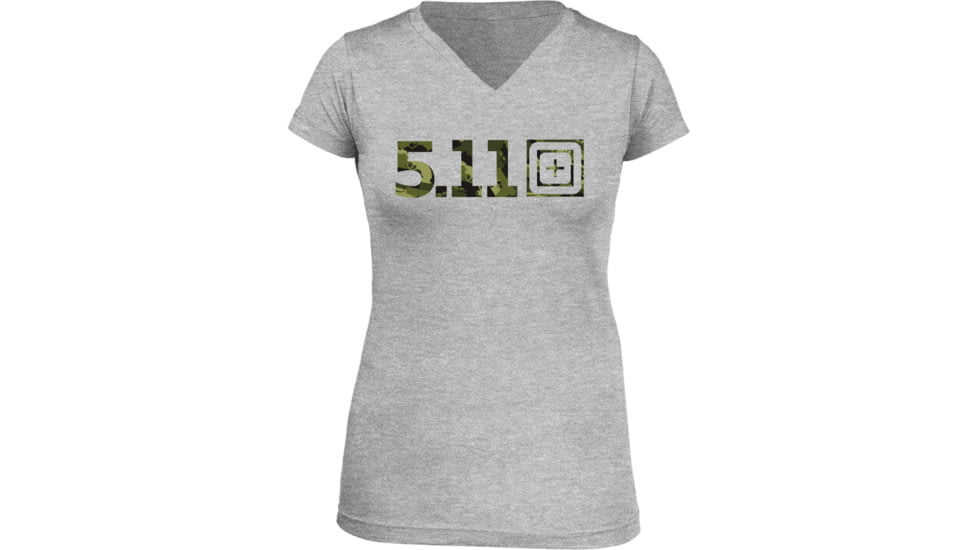 5.11 Tactical Women's Urban Assault T-Shirt, Heather Grey, XL 31004AI-16-XL