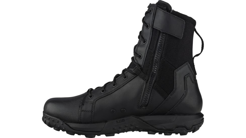 5.11 Tactical A/T 8in Side Zip Boot - Mens, Black, 6.5R, 12431ABR-019-6-5-R