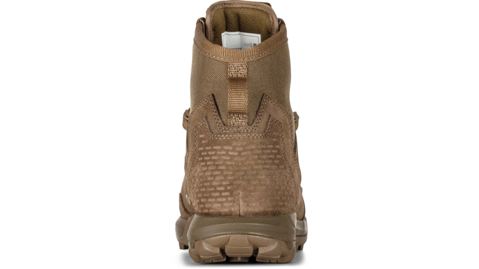 5.11 Tactical A/T 6in Non-Zip Boot, Dark Coyote, 5, Regular, 12440-106-5-R