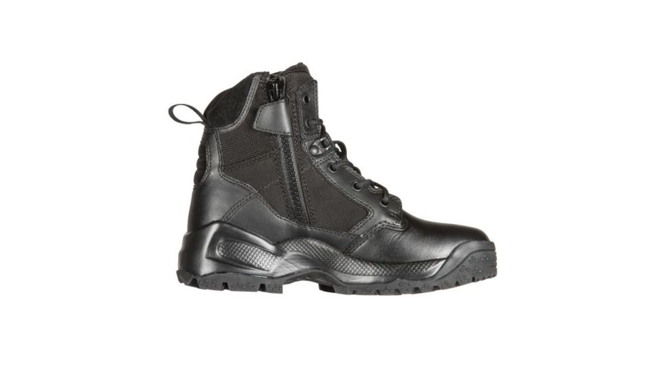 5.11 Tactical A.T.A.C. 2.0 6in Side Zip Boot - Mens, Regular, Black, 5 12394-019-5-R