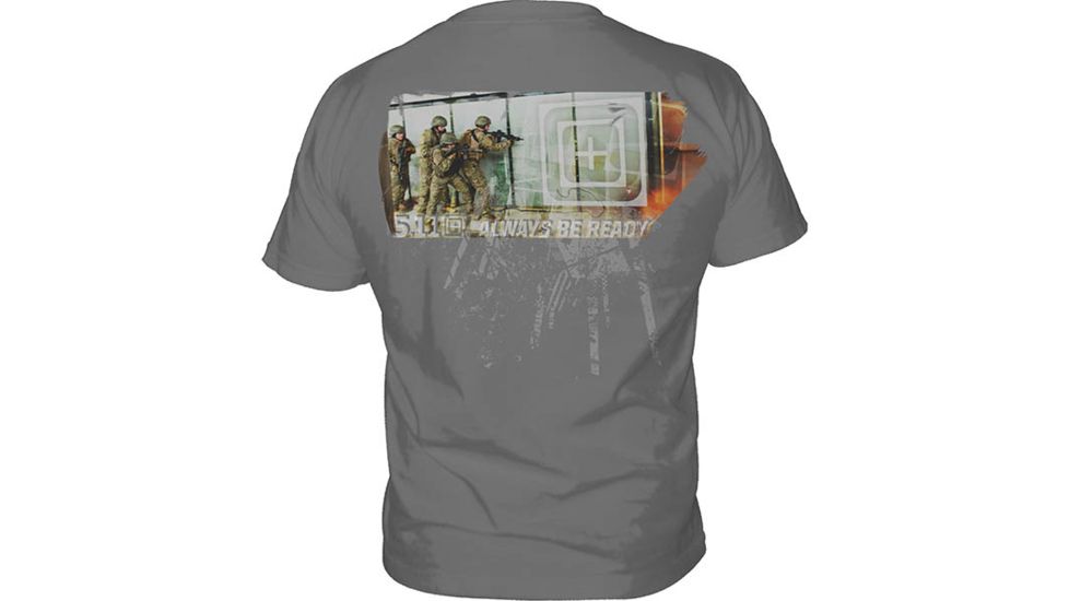 5.11 Tactical Blaster Logo T-Shirt, Charcoal, L 41006BN-018-L