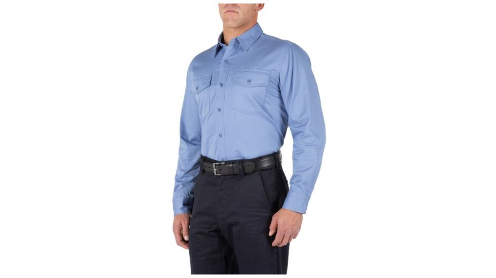 5.11 Tactical Company Long Sleeve Shirt - Mens, Tall, Fire Med Blue, 2XL 72515T-696-2XL-T