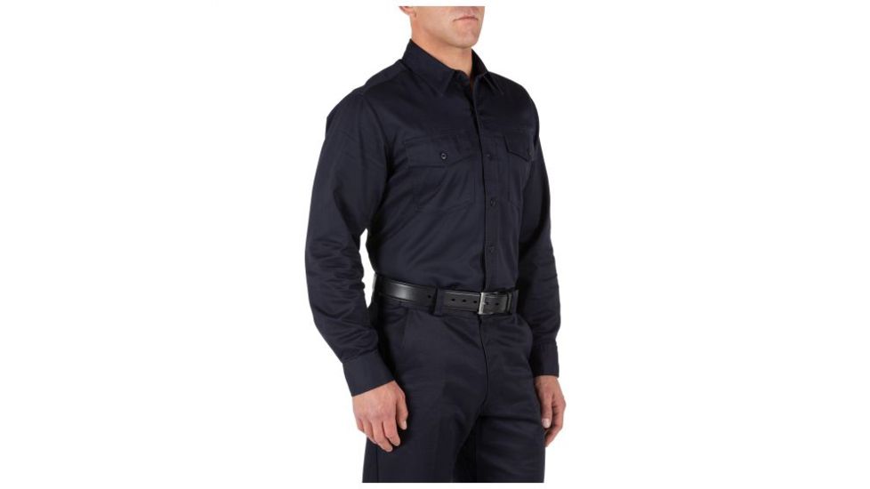 5.11 Tactical Company Long Sleeve Shirt, Tall - Men's, Fire Navy, 2XLT, 72515T-720-2XL-T