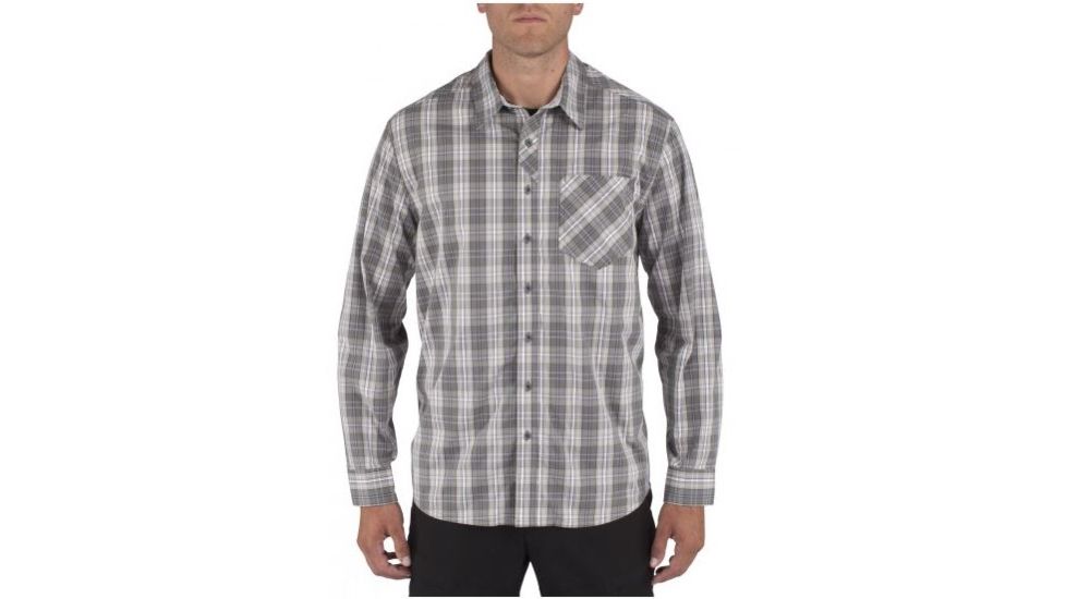 5.11 Tactical Covert Flex Long Sleeve Shirt, Storm - 72428-092-2XL