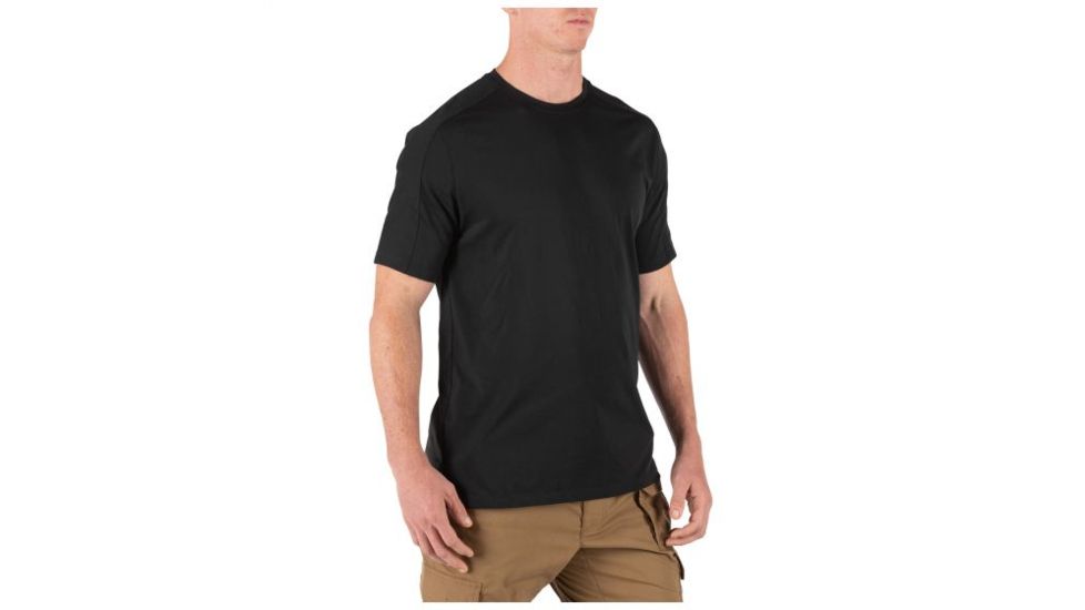 5.11 Tactical Delta Short Sleeve Crew Top - Mens, Black, Extra Small 40169-019-XS