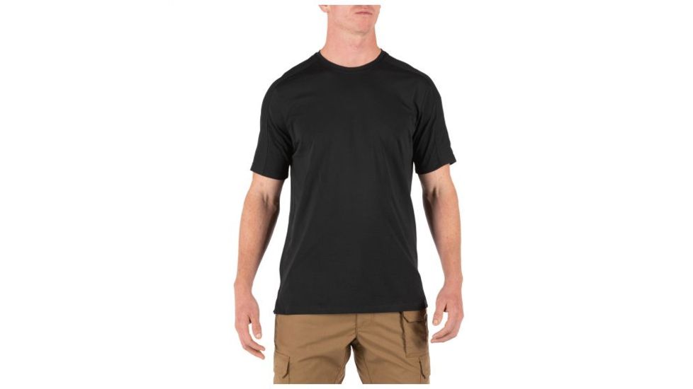 5.11 Tactical Delta Short Sleeve Crew Top - Mens, Black, Extra Small 40169-019-XS