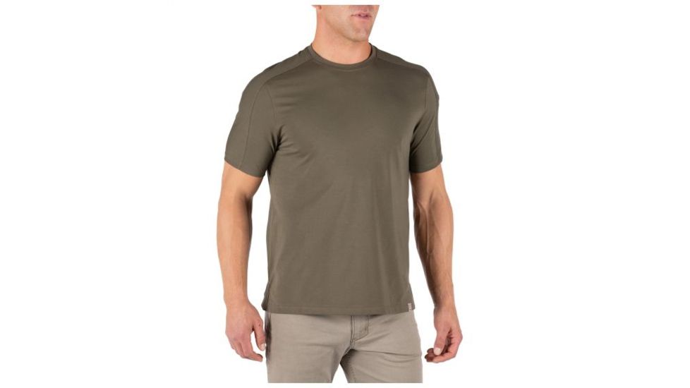 5.11 Tactical Delta Short Sleeve Crew Top - Mens, Ranger Green, Medium 40169-186-M