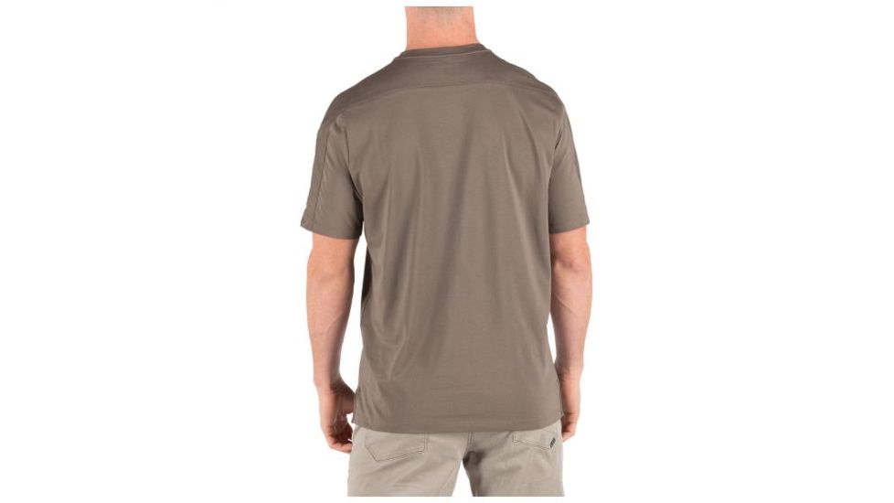 5.11 Tactical Delta Short Sleeve Crew Top - Mens, Major Brown, Large 40169-367-L