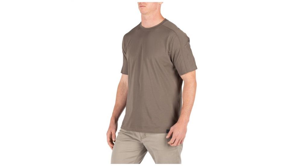 5.11 Tactical Delta Short Sleeve Crew Top - Mens, Major Brown, Large 40169-367-L