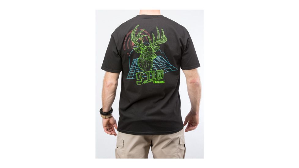 5.11 Tactical Digital Buck T-shirt, Black - 41006CW019L