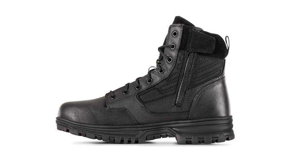 5.11 Tactical EVO 2.0 6 Side-Zip Tactical Boots - Mens, 7 US, Regular, Black, 12449-019-7R