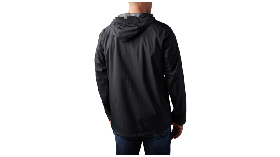 5.11 Tactical Exos Rain Shell Jacket - Mens, Black, 2XL, 48370-019-2XL