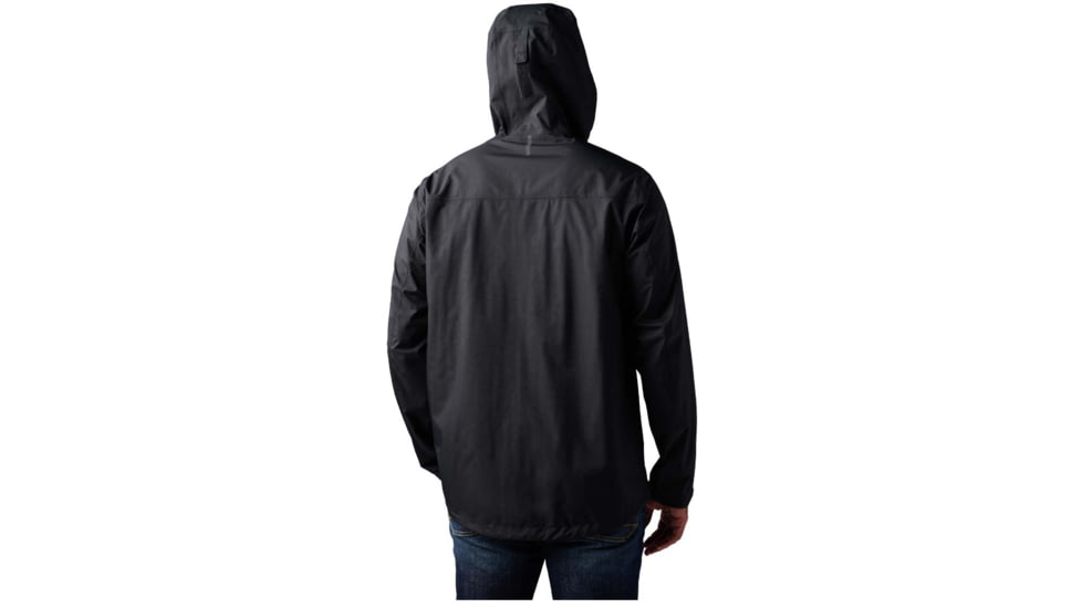 5.11 Tactical Exos Rain Shell Jacket - Mens, Black, 2XL, 48370-019-2XL