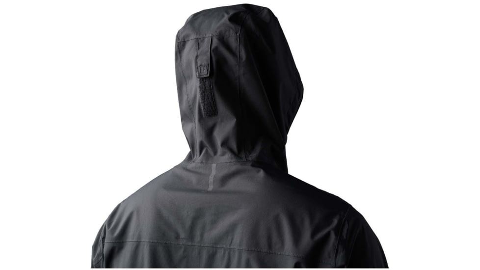 5.11 Tactical Exos Rain Shell Jacket - Mens, Black, 2XL, 48370-019-2XL