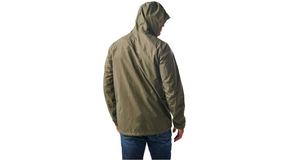 5.11 Tactical Exos Rain Shell Jacket - Mens, Ranger Green, 2XL, 48370-186-2XL