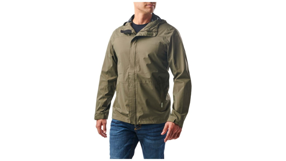 5.11 Tactical Exos Rain Shell Jacket - Mens, Ranger Green, 2XL, 48370-186-2XL