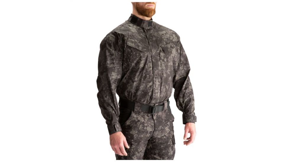 5.11 Tactical Geo7 Stryke TDU Long Sleeve Shirt - Mens, Night, Small, Regular, 72416G7-357-S-R
