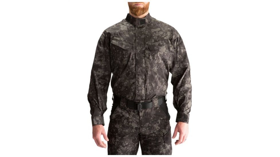 5.11 Tactical Geo7 Stryke TDU Long Sleeve Shirt - Mens, Night, Small, Regular, 72416G7-357-S-R