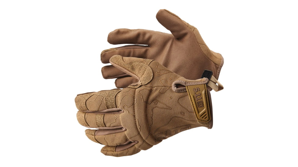 5.11 Tactical High Abrasion 2.0 Gloves, Kangaroo, Medium, 59395-134-M
