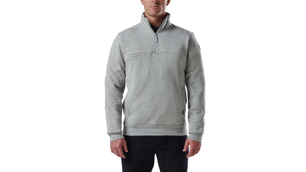 5.11 Tactical Job Shirt 1/4 Zip 2.0 - Mens, Heather Gray, Regular, Extra Small, 72534-016-XS-R