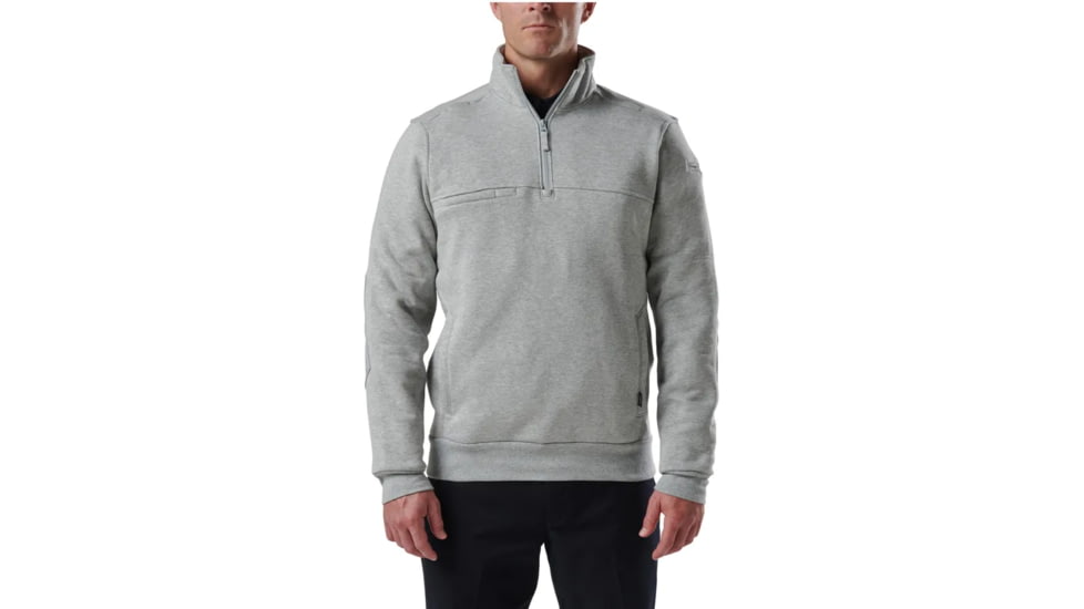 5.11 Tactical Job Shirt 1/4 Zip 2.0 - Men's, Heather Gray, 72534ABR-016-4XL-T