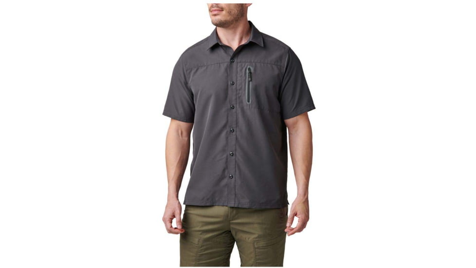 5.11 Tactical Marksman Utility Short Sleeve Shirt - Mens, Volcanic, 2XL, 71215ABR-098-2XL