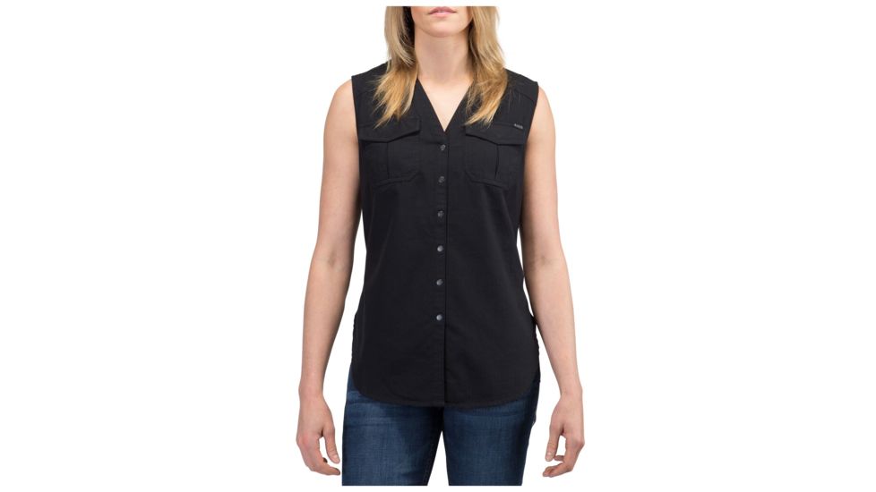 5.11 Tactical Meadow Sleeveless Top - Womens, Black Hb, XL, 61313-293-XL